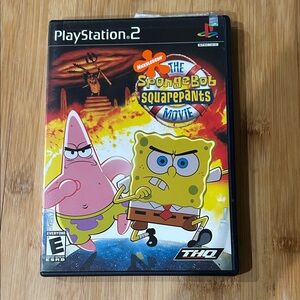 Sony PlayStation 2 SpongeBob SquarePants Game - Black Case
